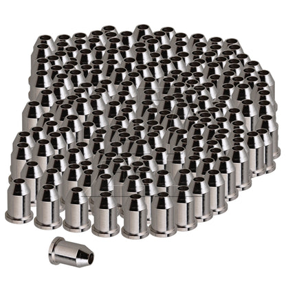 6 Pieces Chrome Through Body String Mounting Ferrules Set