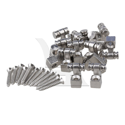 2 Pieces Silver Electric Guitar String Trees Retainers with Screwdriver Set