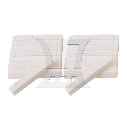 15pcs White 6 String Guitar Bone Nut Slotted for Acoustic Guitar