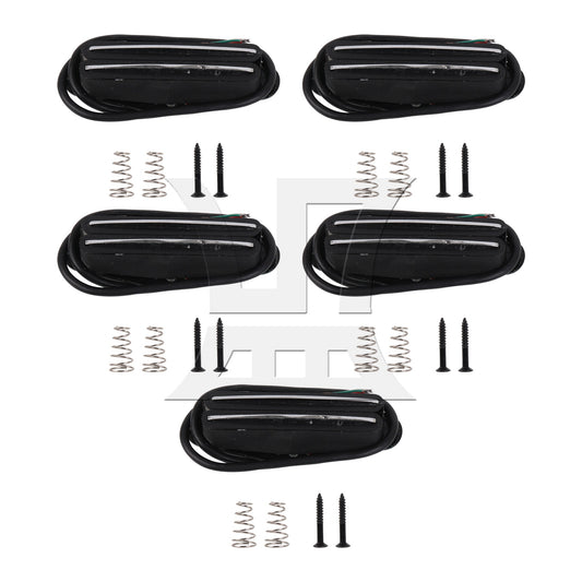 5 Pieces Black Dual Humbucker Guitar Neck Pickup 4 Wire