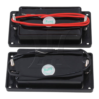 5 Pieces Black Sealed Humbucker Pickup Set For Electric Guitar BQLZR