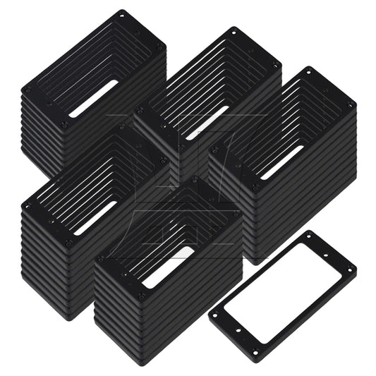 Black Humbucker Pickup Ring Flat Bottom For Electric Guitar Set of 25 BQLZR