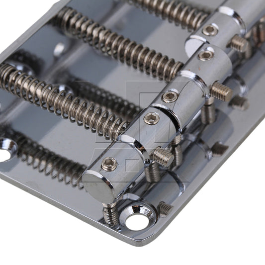 5 x BQLZR 19mm Space Vintage Metal 4-String Bass Bridge Tailpiece Chrome