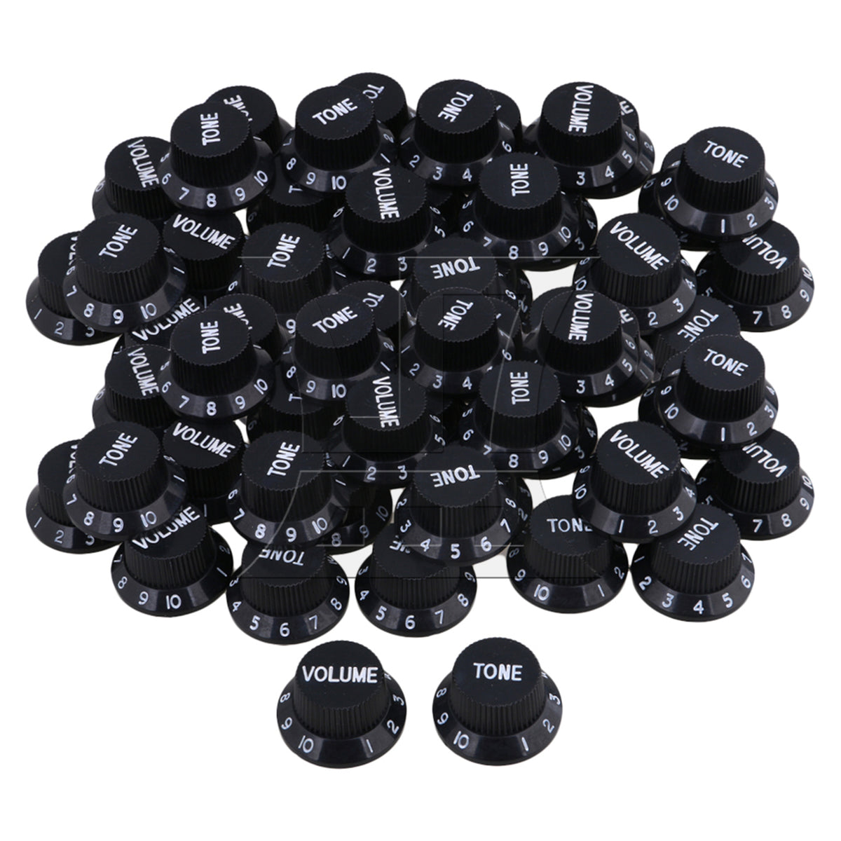 BQLZR 150x BQLZR Black Guitar Hat Speed Control Knobs Replacement White Number