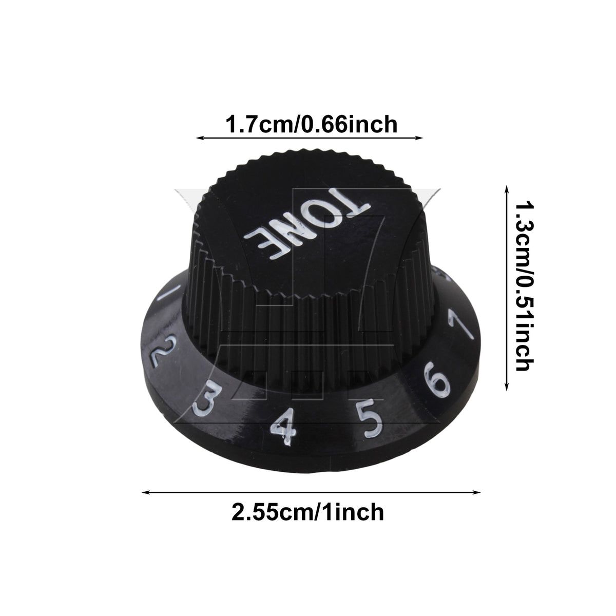 BQLZR 150x BQLZR Black Guitar Hat Speed Control Knobs Replacement White Number