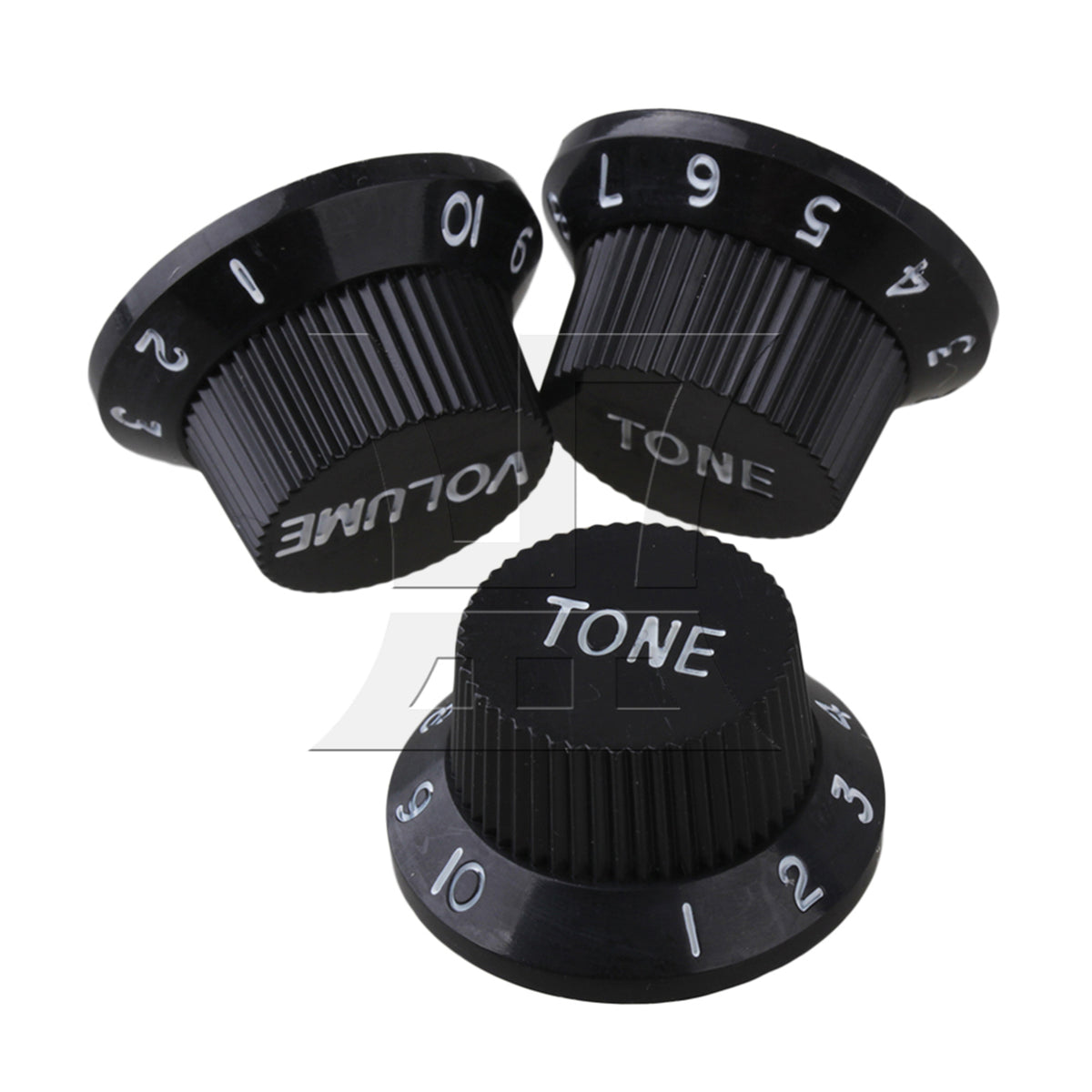BQLZR 150x BQLZR Black Guitar Hat Speed Control Knobs Replacement White Number