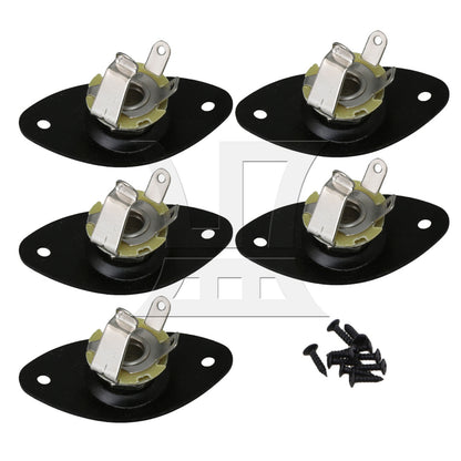 BQLZR Guitar Replacement Parts Kit with 1.65inch Jack Socket String Trees Neck Plate