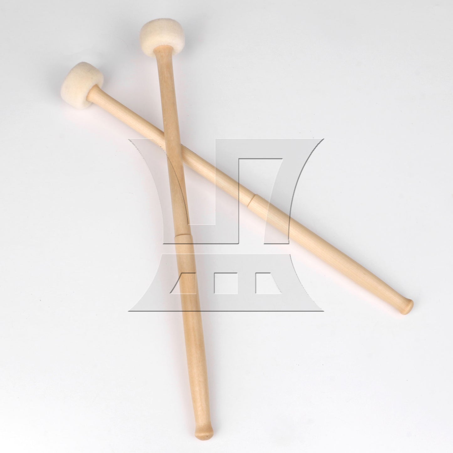 BQLZR Pieces Timpani Mallets Pair w/Wood Handle Soft Felt Head 39mm Diameter