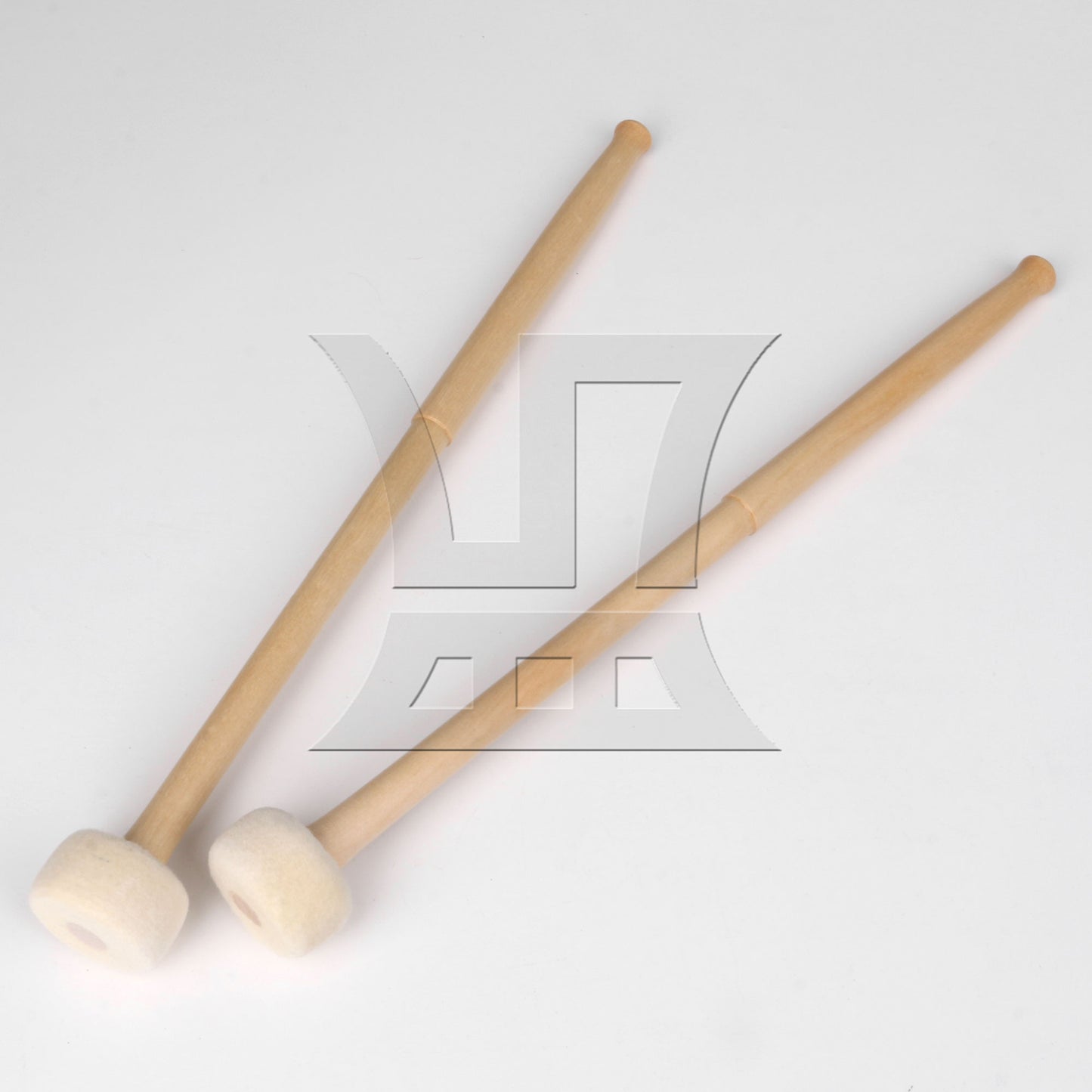 BQLZR Pieces Timpani Mallets Pair w/Wood Handle Soft Felt Head 39mm Diameter