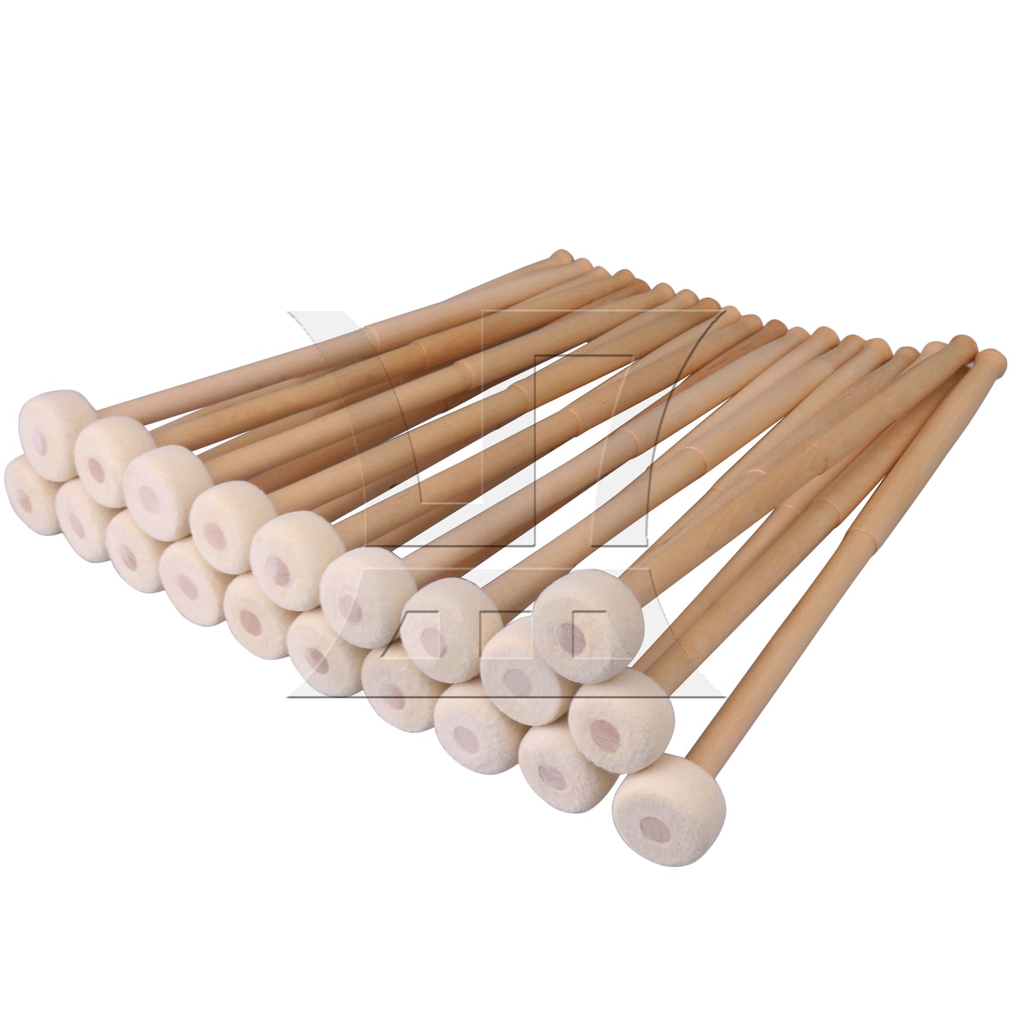BQLZR Pieces Timpani Mallets Pair w/Wood Handle Soft Felt Head 39mm Diameter