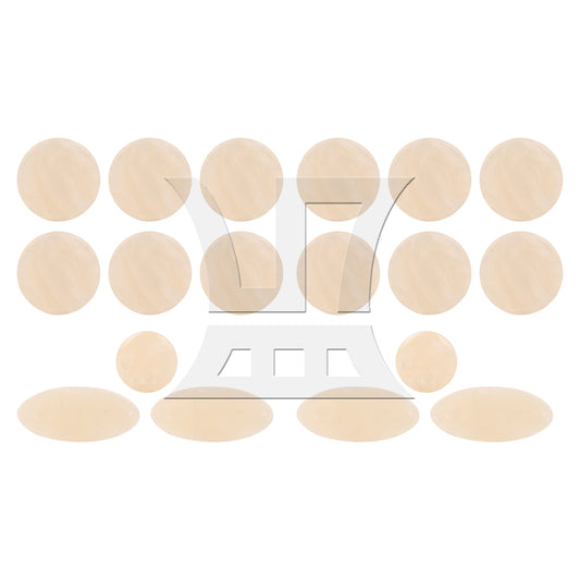 BQLZR Alto Tenor Soprano Saxophone Key Buttons Pearl Round & Oval Inlays Set of 2