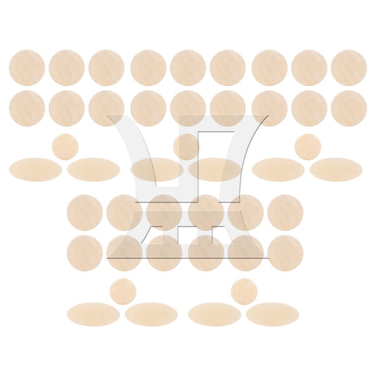 5set Alto Tenor Soprano Saxophone Plastic Round Oval Sax Key Buttons Inlay