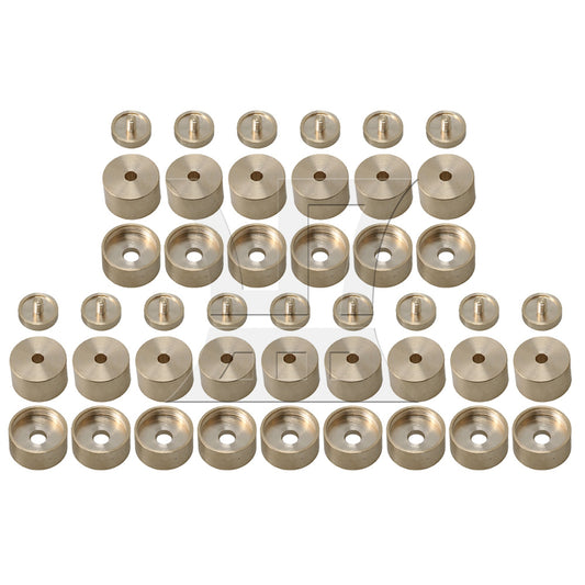 23mm/18mm Dia Trumpet Valve Finger Buttons Caps Trumpet Parts Pack of 45 pcs