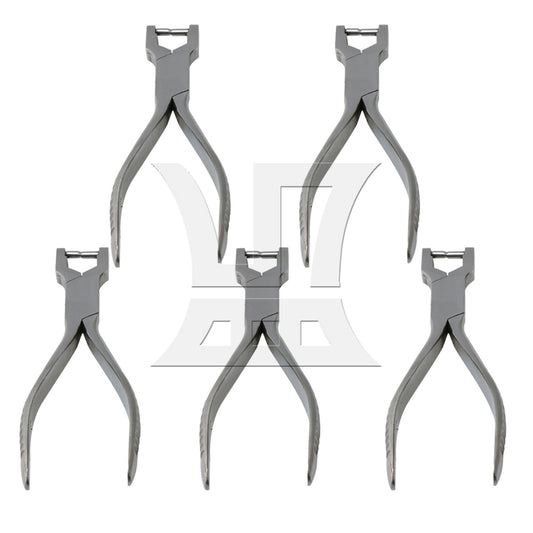 5x Iron Parallel Spring Pliers for Brass Instrument Spring Replacement Parts