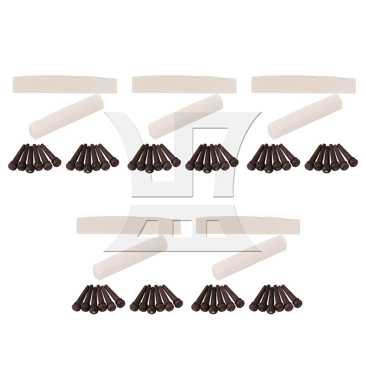 BQLZR  Acoustic Guitar Rosewood Bridge Pins Shell Dot