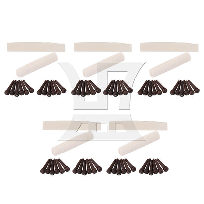 BQLZR  Acoustic Guitar Rosewood Bridge Pins Shell Dot