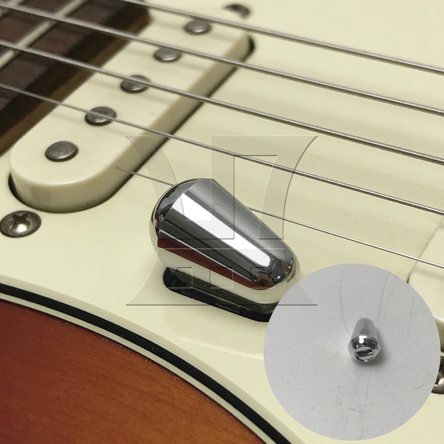 BQLZR Golden Chrome Guitar 5 Way Toggle Switch 3.5mm Slot Replacement