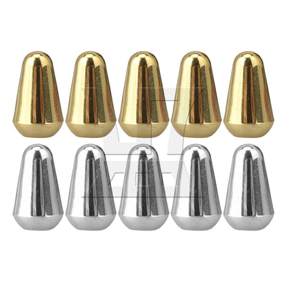 BQLZR Golden Plastic Guitar 5 Way Toggle Switch Caps 3.5mm Slot Replacement Par