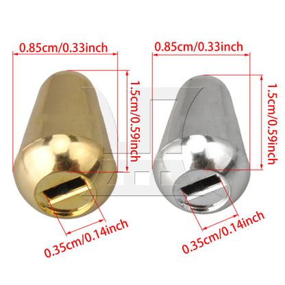 BQLZR Golden Chrome Guitar 5 Way Toggle Switch 3.5mm Slot Replacement