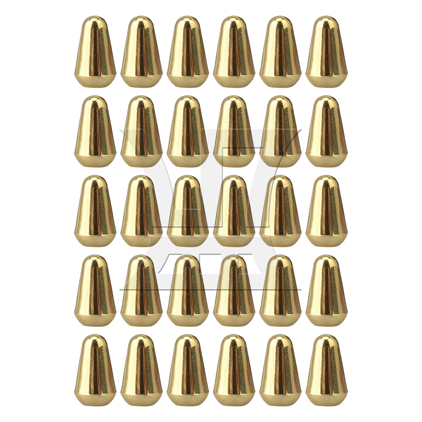 BQLZR Golden Plastic Guitar 5 Way Toggle Switch Caps 3.5mm Slot Replacement Par