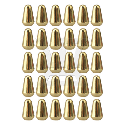 BQLZR Golden Plastic Guitar 5 Way Toggle Switch Caps 3.5mm Slot Replacement Par