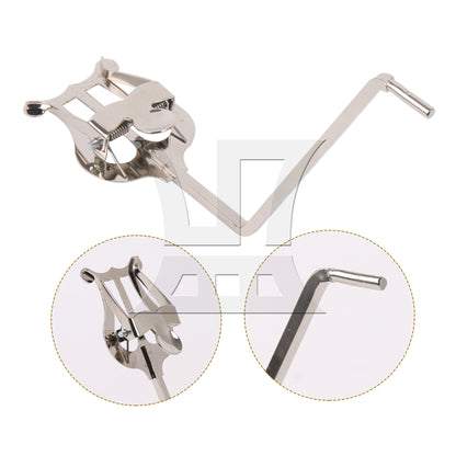 BQLZR Saxophone Clarinet Nickel Lyre Sax Clip Clamp for Saxophone Accessory