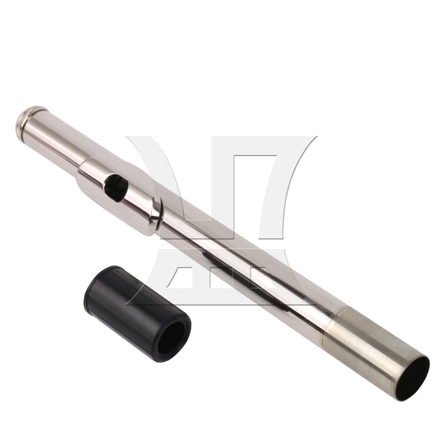 BQLZR Canvas Flute Carrying Bag with Silver 22.6cm Flute Mouthpiece Head Joint