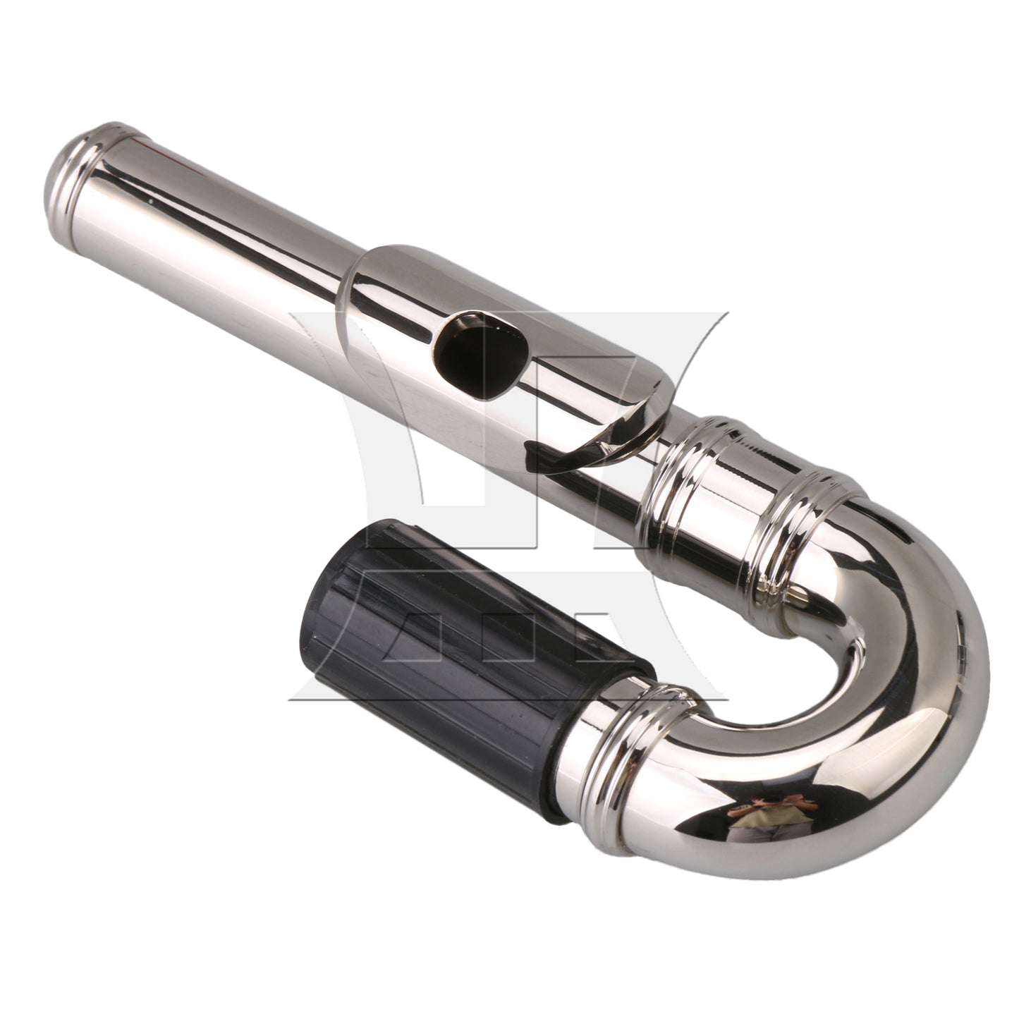 BQLZR Nickel Plated Flute Curved Head Joint & 10 Soft Silicone Flute Open Hole Plugs