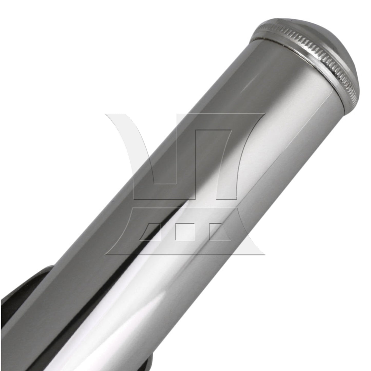 BQLZR Nickel Plated Flute Curved Head Joint & Black Rubber Flute Thumb Rest Cushion