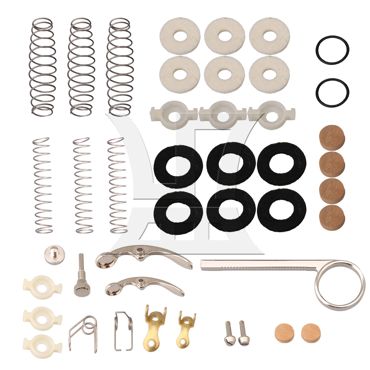 BQLZR Valve Spring with Screw and Key Trumpet Finger Button Replacement Part Kit