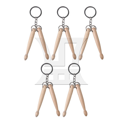 Mini Collectible Wooden Drumstick Keychain Keyring For Special Musiclily Gift
