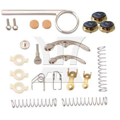 BQLZR 21Pieces Trumpet Drain Valve Key Accessories & Hexagon Finger Key Buttons