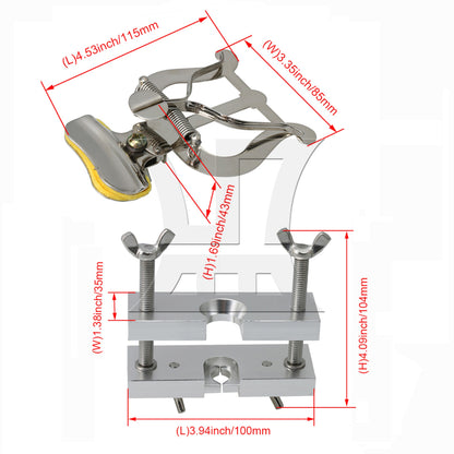 Silver Mouthpiece Puller Tool Metal Mouth Piece Remover Trombone Page Clip