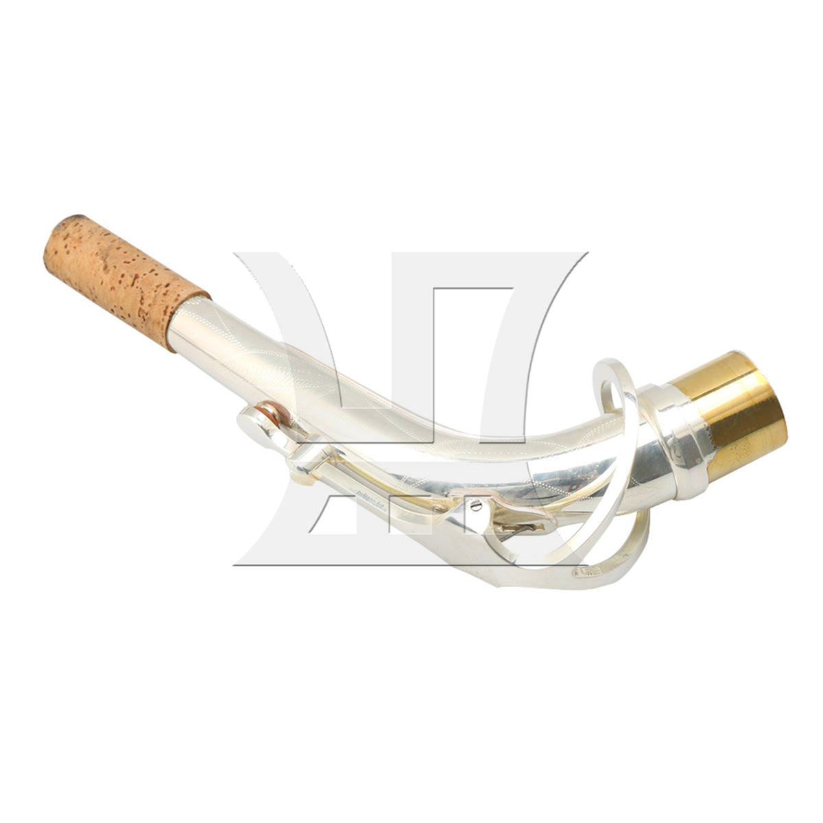 BQLZR 18cm Brass Bend Neck Tube for E Flat Alto Saxophone Gold & Sheet Music Clip