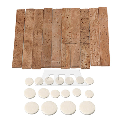 17PCS White Clarinet Sound Hole Pads Mats for Woodwind Instrument Parts