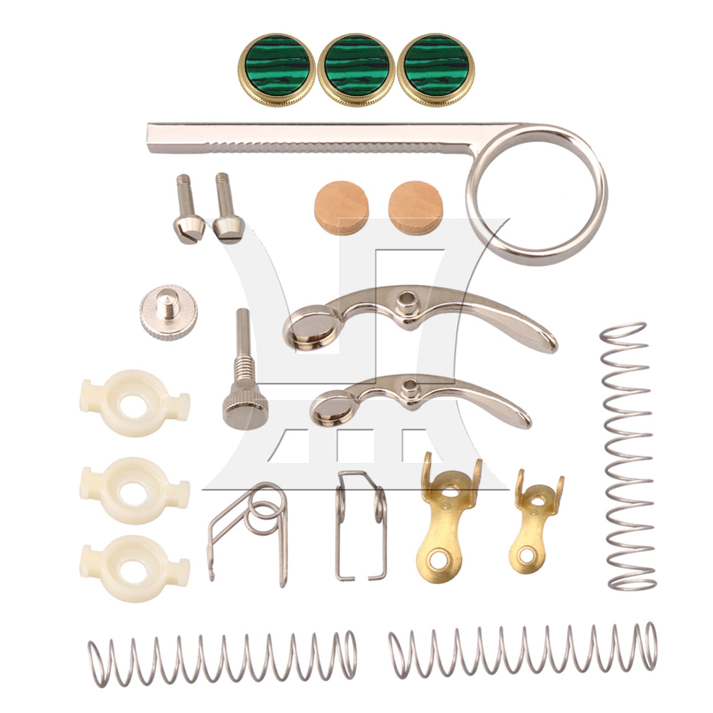 BQLZR Valve Spring with Screw and Key Trumpet Finger Button Replacement Part Kit