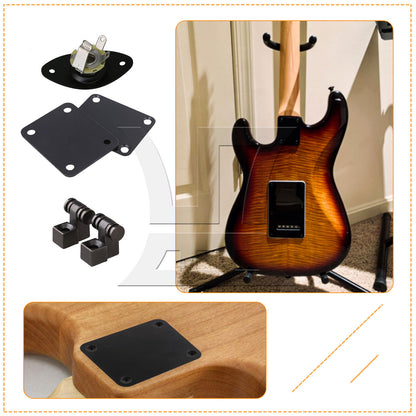 BQLZR Guitar Replacement Parts Kit with 1.65inch Jack Socket String Trees Neck Plate