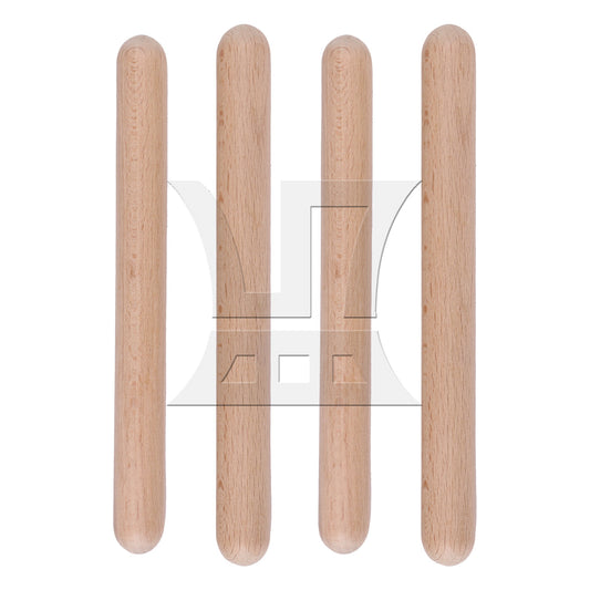 4Pieces Classical Wood Claves for Percussion Instruments 7.87 x 0.75 inches