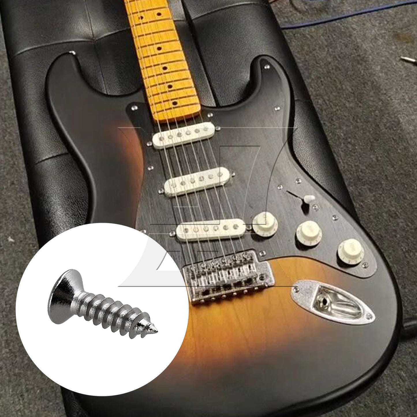 BQLZR HSH 3-Ply Loaded Prewired Pickguard Backplate Set w/ Screw for Electric Guitar