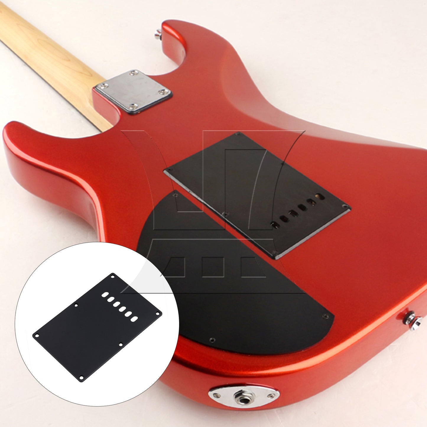 BQLZR HSH 3-Ply Loaded Prewired Pickguard Backplate Set w/ Screw for Electric Guitar