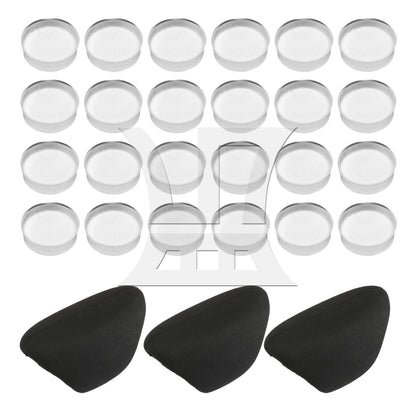 4.1x2.4cm Black Rubber Thumb Rest Cushion Flute Finger Rest Pad