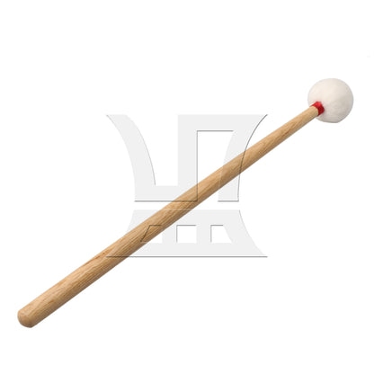 BQLZR 14 Inch Timpani Stick Mallet Soft Felt Head w/ Red Decorative Scarf