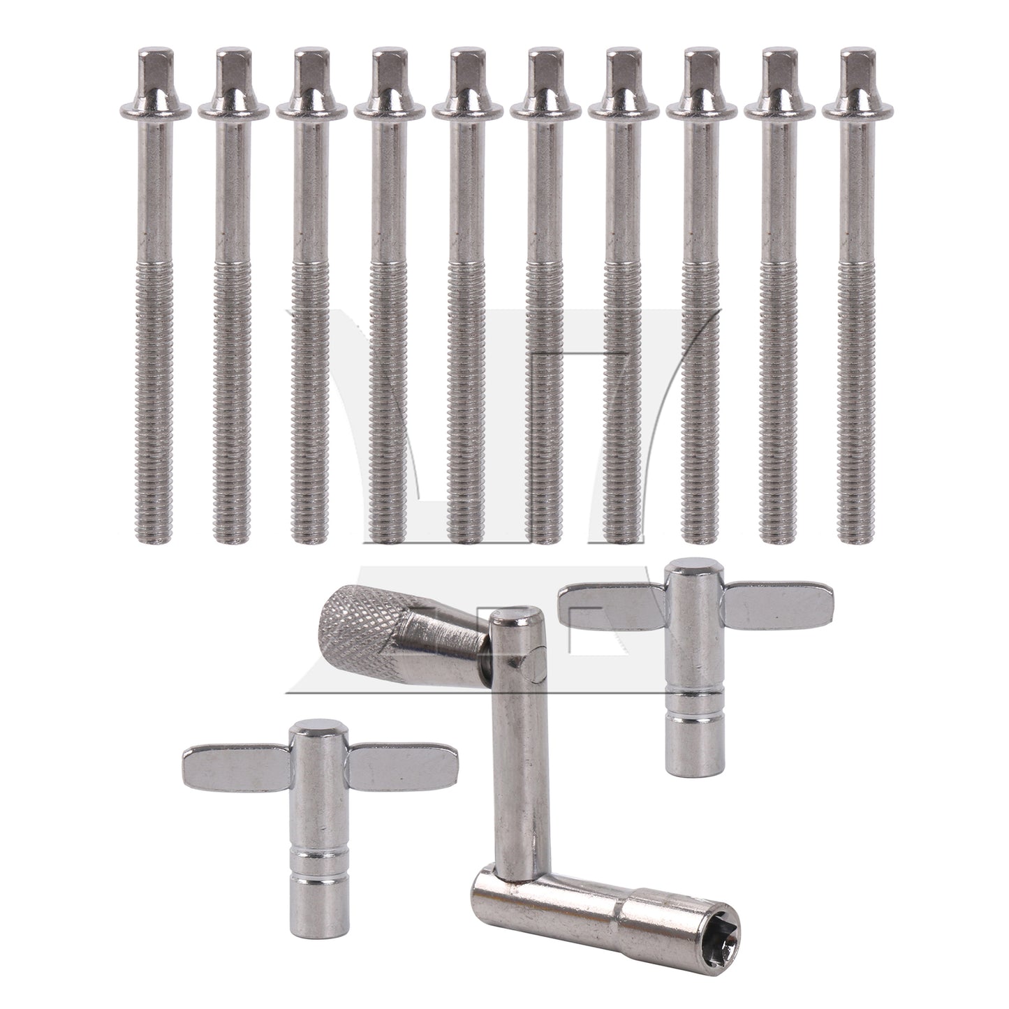 BQLZR Drum Tension Rods M6 x 64mm Replacement Drum Kit Screws Silver