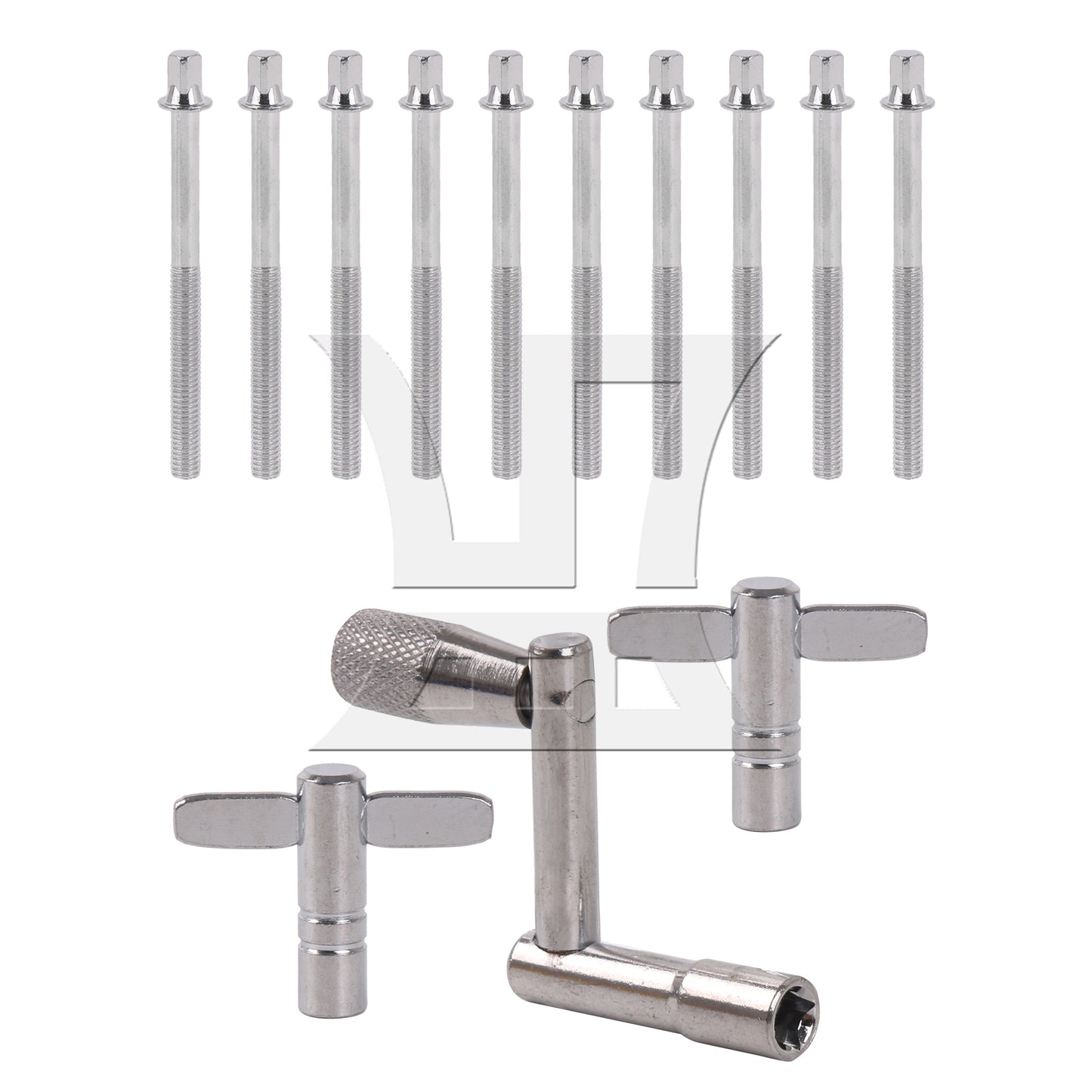 BQLZR 13 Pieces Drum Screw Tension Rod Replacement with Key Wrench Tool
