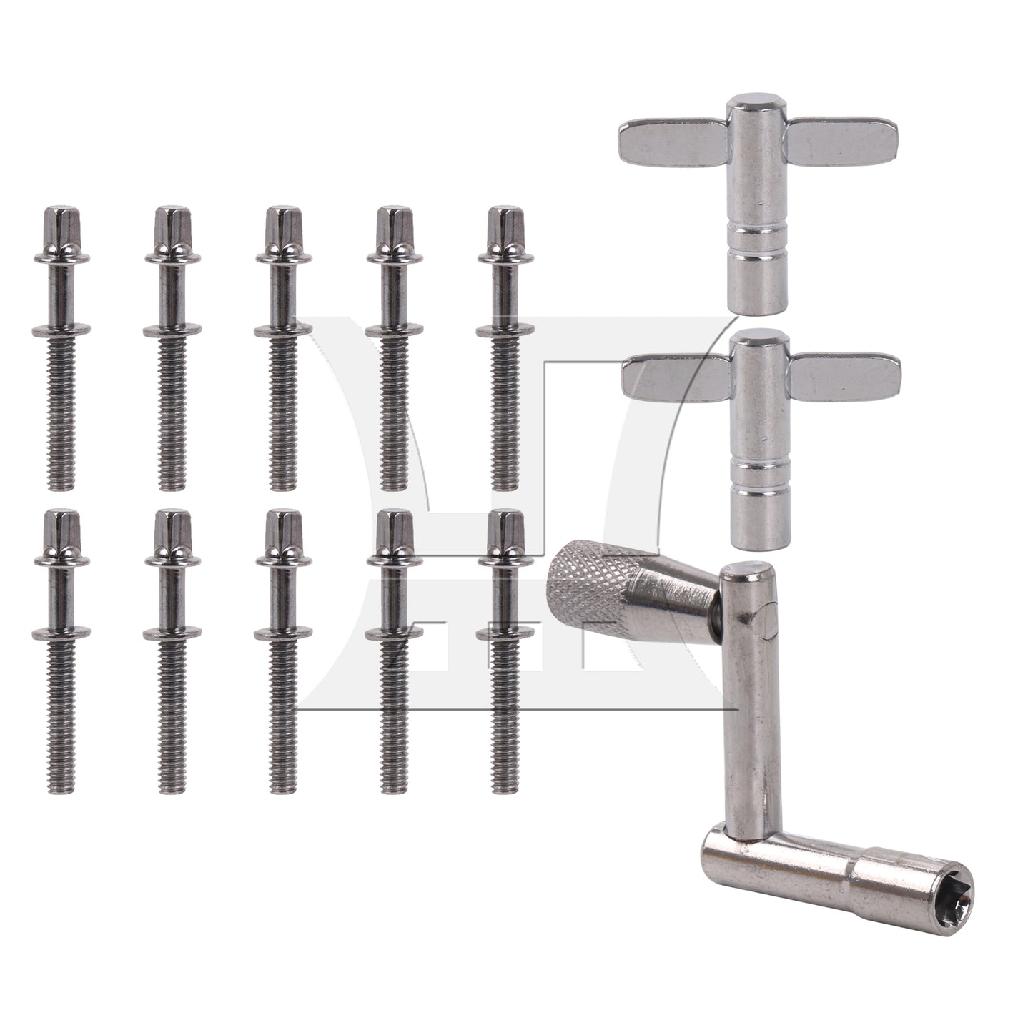 BQLZR 13 Pieces Drum Screw Tension Rod Replacement with Key Wrench Tool