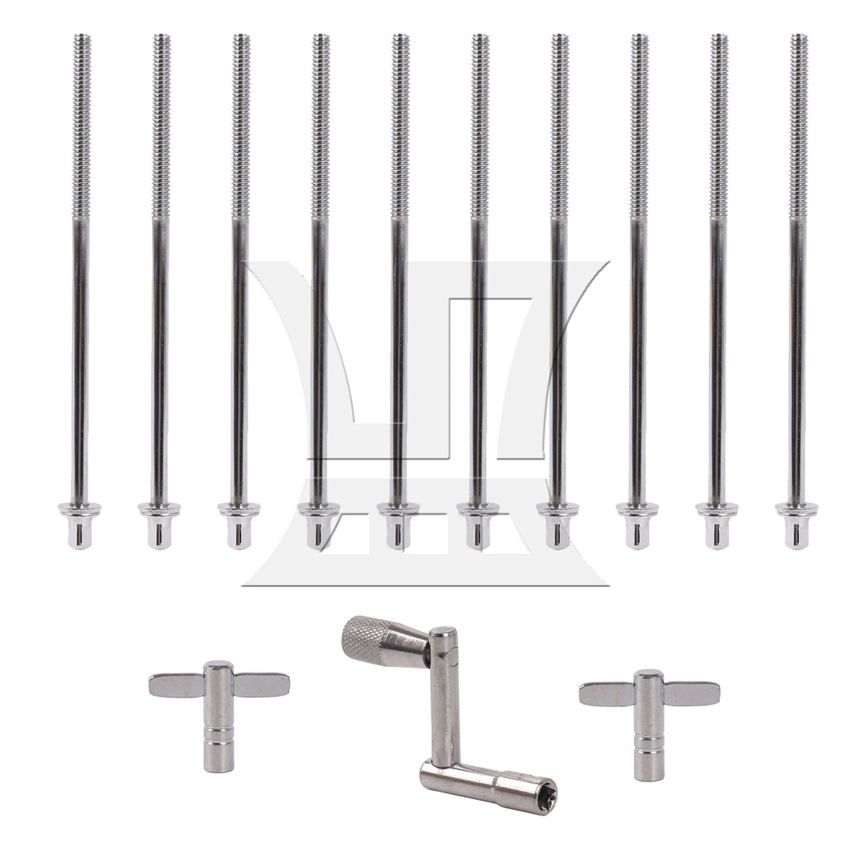 BQLZR Drum Tight Screw Tension Rods Percussion Replacement 1/5" 120mm L