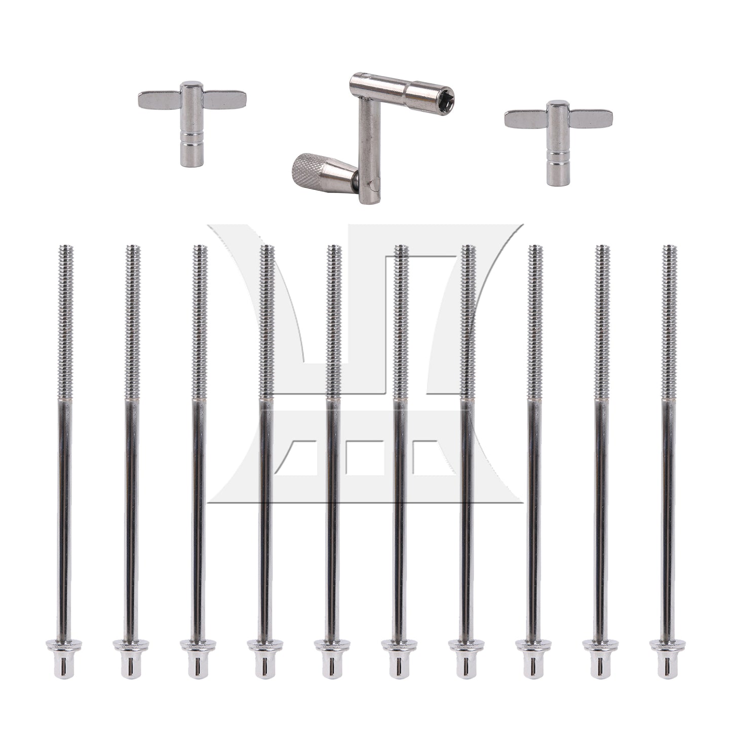 BQLZR 13 Pieces Drum Screw Tension Rod Replacement with Key Wrench Tool