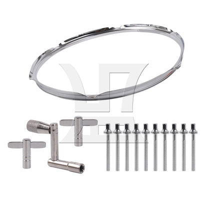 BQLZR 1/5 Inch Drum Percussion Tension Rods Screw 50mm with Gaskets Silver