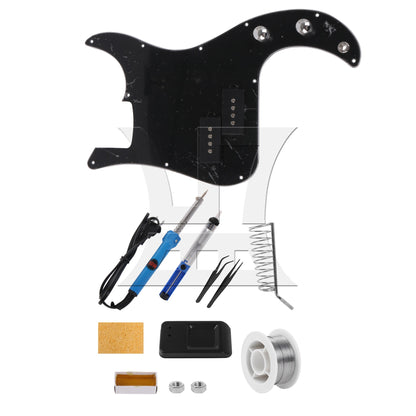 Prewired P-BASS PICKGUARD KIT For bass Guitar BLACK