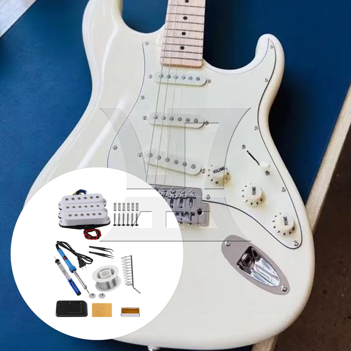 BQLZR Single Coil Pickups & Soldering Iron Set for Electric Guitars with Srews